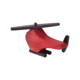 Wooden Helicopter Toy with Spinning Propeller, Child-Safe Finish