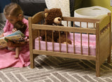 Deluxe Doll Crib with Bedding, Designed for 16-20" Dolls, Katie's Collection