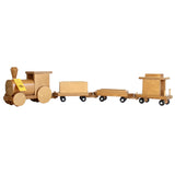 Large Wooden 40" Toy Train Play Set, Kid-Safe Finish, Amish-Made