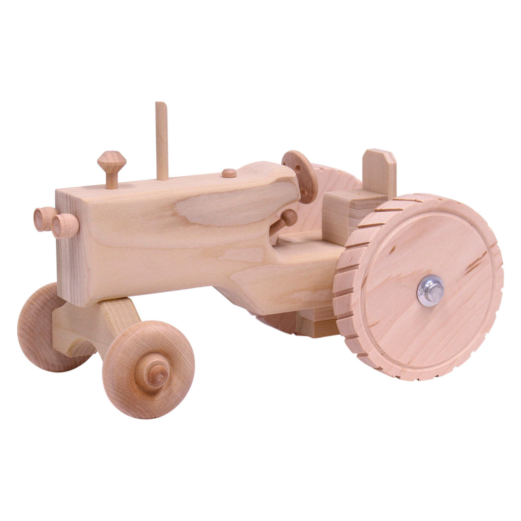 Amish-Made Wooden Tractor Toy