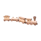Amish-Made 24" Wooden Toy Train Set