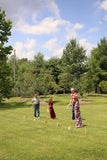 Amish-Made Deluxe Maple Hardwood Kubb Game with Protective Finish