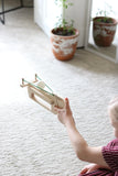 Amish-Made Wooden Ping-Pong Rubberband Gun Toy