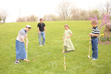 Amish-Made Deluxe Wooden 8 Player Croquet Game Set