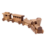 Amish-Made 24" Wooden Toy Train Set