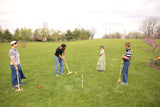 Amish-Made Deluxe Wooden 8 Player Croquet Game Set
