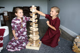 Marble Tree Wooden Toy - Child-Safe Finish - Pack of Marbles Included