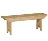 Child's Wooden Bench, Amish Made, 30" Long