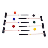 NEW! Amish-Made Deluxe Flag Croquet Golf Game Set