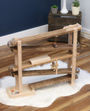 Amish-Made Deluxe Wooden Marble Flyer Racetrack Toy