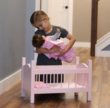 Amish-Made Wooden Doll Crib For 18" Dolls, "Rebekah's Collection"