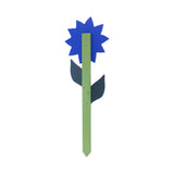 NEW! Decorative Flower Stake for Outdoor Décor, Amish-Made with Poly Lumber, Sunflower