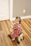 Amish-Made Wooden Riding Horse Toddler Ride-on Toy