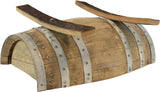 New! Rustic Flower Planter, Made from Real Wooden Whiskey Barrels, White Oak, Indoor or Outdoor