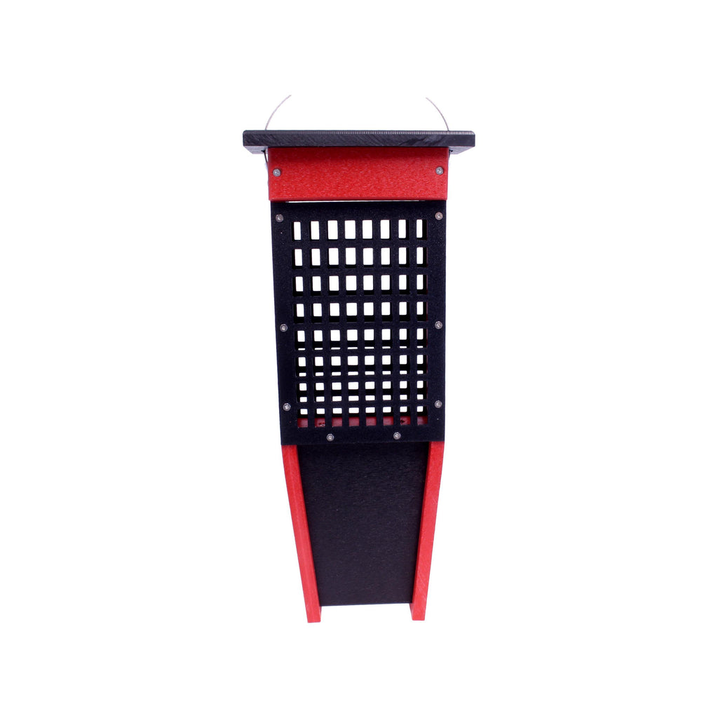 Pileated Woodpecker Suet Bird Feeder, Holds 2 Suet Cakes, Made With Poly Lumber