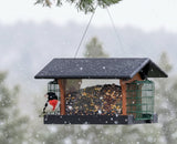 Amish-Made Deluxe Bird Feeder with Suet Holder, Made With Poly Lumber