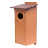 Wood Duck Bird House, Made with Durable Poly Lumber, Post-Mount Design