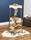 Amish-Made Pyramid Marble Tower Run Wooden Toy - 39" High - Pack of Marbles Included