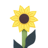Decorative Flower Stake for Outdoor Décor, Amish-Made with Poly Lumber, Sunflower