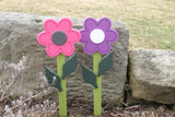 Decorative Flower Stake for Yard and Garden Décor, Amish-Made with Poly Lumber, Daisy