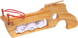 Amish-Made Wooden Ping-Pong Rubberband Gun Toy