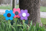 Decorative Flower Stake for Yard and Garden Décor, Amish-Made with Poly Lumber, Daisy