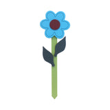 Decorative Flower Stake for Yard and Garden Décor, Amish-Made with Poly Lumber, Daisy