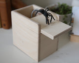 Wooden Spider Surprise Prank Box Toy, Amish-Made