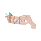 Amish-Made Wooden Ping-Pong Rubberband Gun Toy