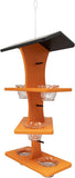 Deluxe Triple Deck Jelly-Cup Oriole Feeder with Orange Holder Pegs, Amish-Made