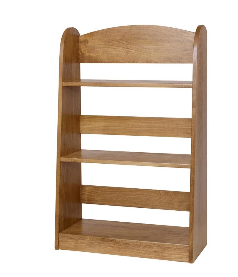 Three-Shelf Wooden Bookshelf