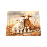 AmishToyBox.com Children's Puzzle - 20pc. Cute Barnyard Babies - Amish-Made - Floor Puzzle (Puppy with Chicks)