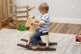 Wooden Rocking Horse Toddler Toy, Amish-Made, Child-Safe Finish