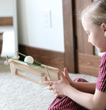 Amish-Made Wooden Ping-Pong Rubberband Gun Toy