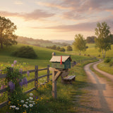 Amish-Made Mailbox, Post Mount, Made With Weather-Proof Poly Lumber, UV-Resistant