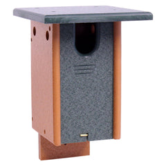 Bluebird House, Post Mount, Amish-Made with 100% Recycled Poly Lumber