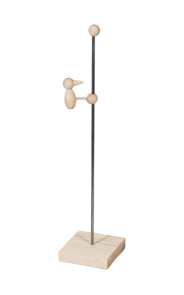 AmishToyBox.com Wooden Bouncing Bird Toy, Unfinished