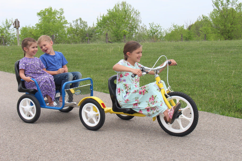 Amish-Made Chipmunk Coach, Kid's Pull-Behind Trailer