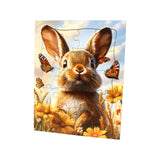 AmishToyBox.com Children's Puzzle - 20pc. Cute Barnyard Babies - Amish-Made - Floor Puzzle (Puppy with Chicks)