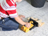 Amish-Made Wooden Bulldozer Toy, Child Safe Finish