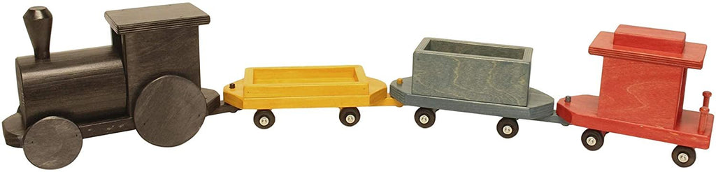 Large Wooden 40" Toy Train Play Set, Kid-Safe Finish, Amish-Made