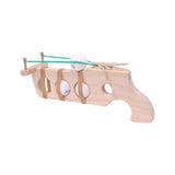 Amish-Made Wooden Ping-Pong Rubberband Gun Toy