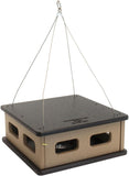 Bluebird Feeder - Hanging Block House Mealworm Feeder for Bluebirds - Amish-Made with Poly Lumber