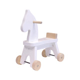Amish-Made Wooden Riding Horse Toddler Ride-on Toy