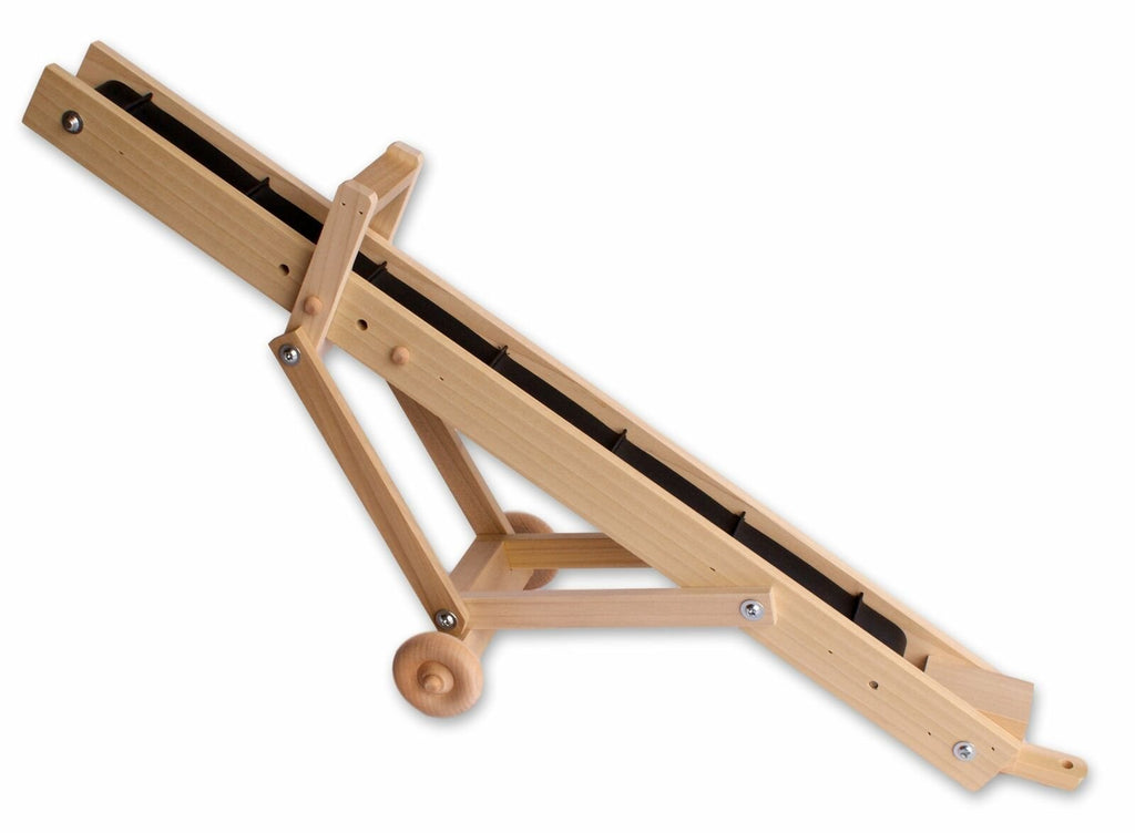 Wooden Hay Bale Elevator Toy with Real Hand-Cranked Elevator Belt