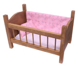Amish-Made Wooden Doll Crib For 18" Dolls, "Rebekah's Collection"