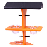 Deluxe Triple Deck Jelly-Cup Oriole Feeder with Orange Holder Pegs, Amish-Made