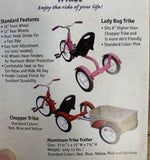 Amish-Made Groffdale Lady Bug Chopper Kid's Trike