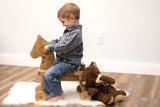 Amish-Made Wooden Riding Horse Toddler Ride-on Toy