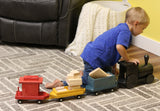 Large Wooden 40" Toy Train Play Set, Kid-Safe Finish, Amish-Made